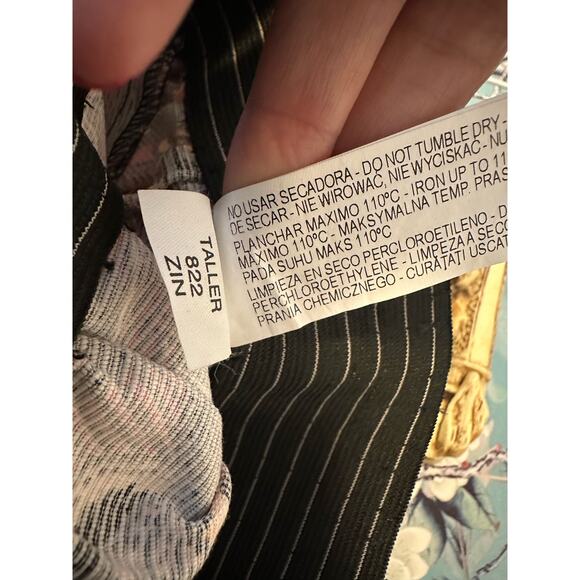 Zara multicolor floral print pull on belted shorts size small - Picture 4 of 8